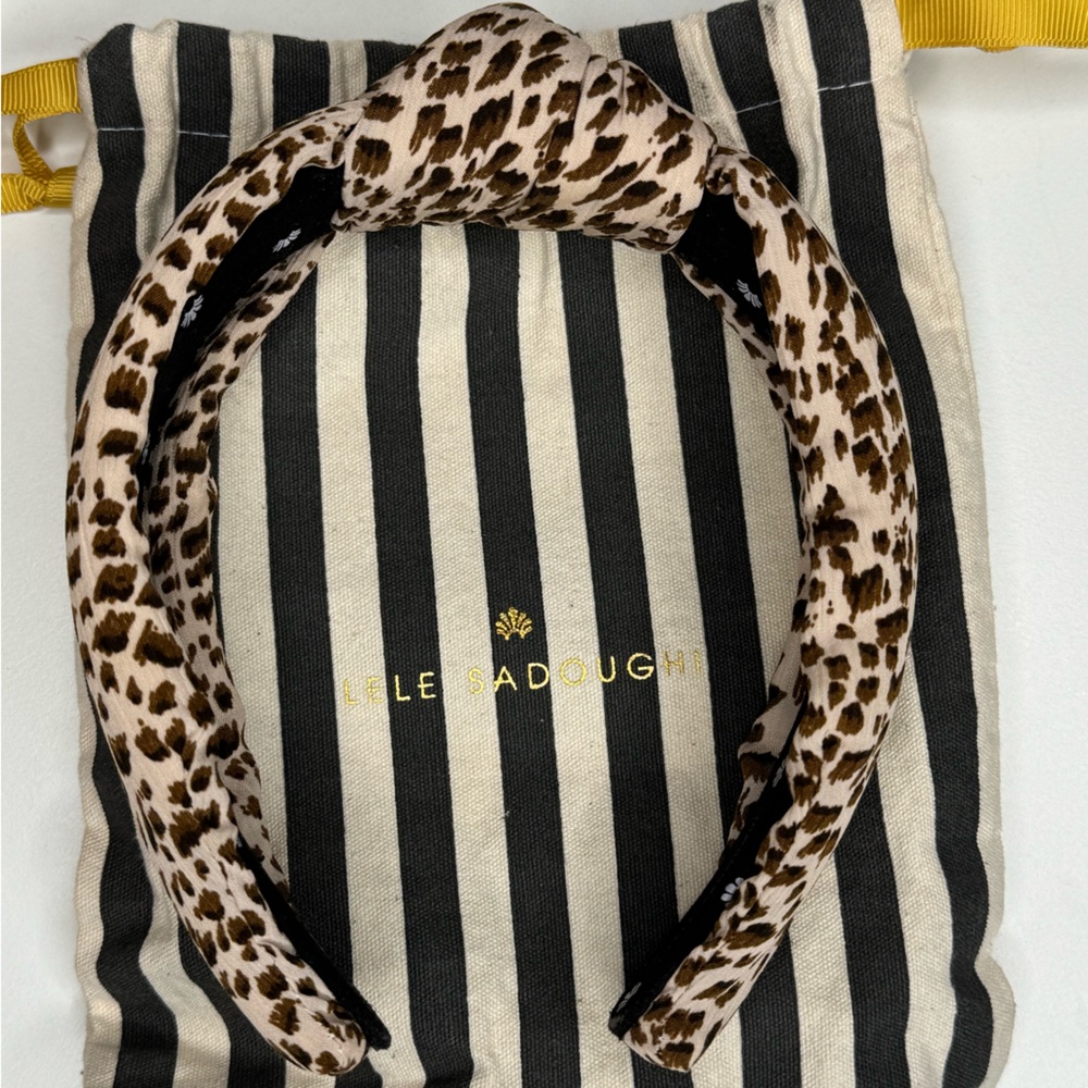 Lele Sadoughi Cheetah Print Headband